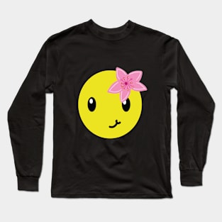 sakura happy face Long Sleeve T-Shirt